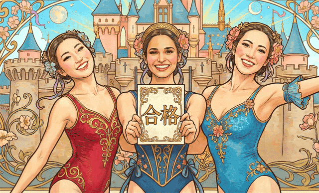 テーマパークダンサー合格実績グラフ