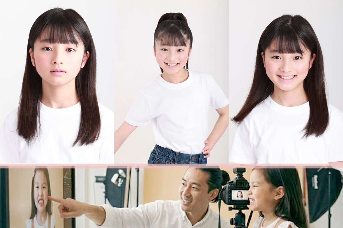 TS新宿スタジオ キッズモデル撮影風景 笑顔のレッスン
