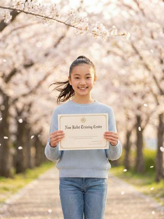 新国立劇場バレエ研修所ジュニアクラスオーディション写真